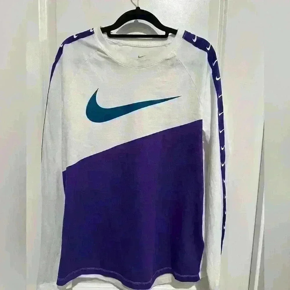 MENS NIKE NSW SWOOSH LONG-SLEEVE TEE - Picture 3 of 5